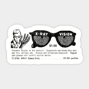 X-Ray Specs Comic Ad Sticker